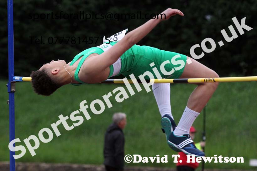 High Jump, 2021 North East Grand Prix No. 3, Monkton, Wednesday, june 2nd. Photo: David T. Hewitson/Sports for All Pics